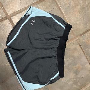 Under Armour Shorts, Size Small, Blue and Gray.